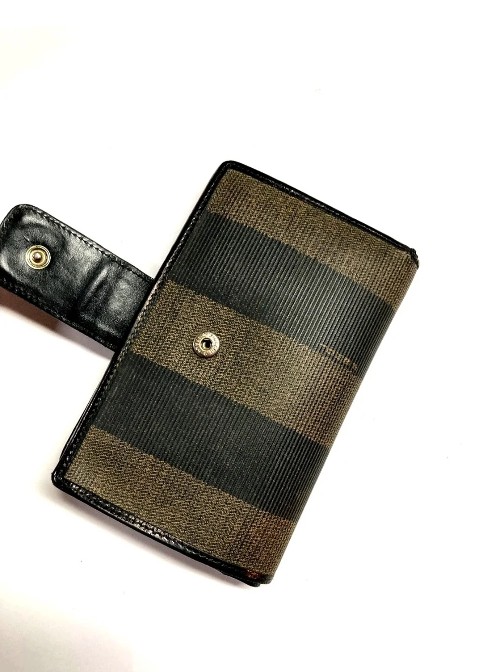 VINTAGE PEQUIN PVC LEATHER BROWN BIFOLD WALLET